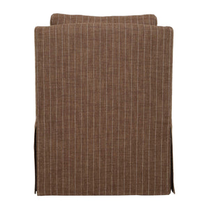   Brown Pinstripes Swivel Chair | Oroa.com