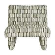 Modern European furniture - Green Patterned Accent Chair - www.oroa.com
