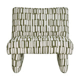 Modern European furniture - Green Patterned Accent Chair - www.oroa.com