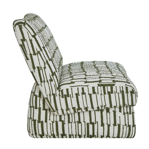   Green Patterned Accent Chair | Oroa.com