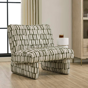   Green Patterned Accent Chair | Oroa.com