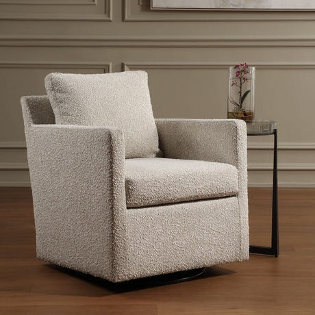 Upholstered Swivel/Glider Armchair | Uttermost Tisdell