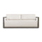 Modern European furniture - White Cushioned 3-Seater Outdoor Sofa - www.oroa.com