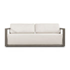 Modern European furniture - White Cushioned 3-Seater Outdoor Sofa - www.oroa.com