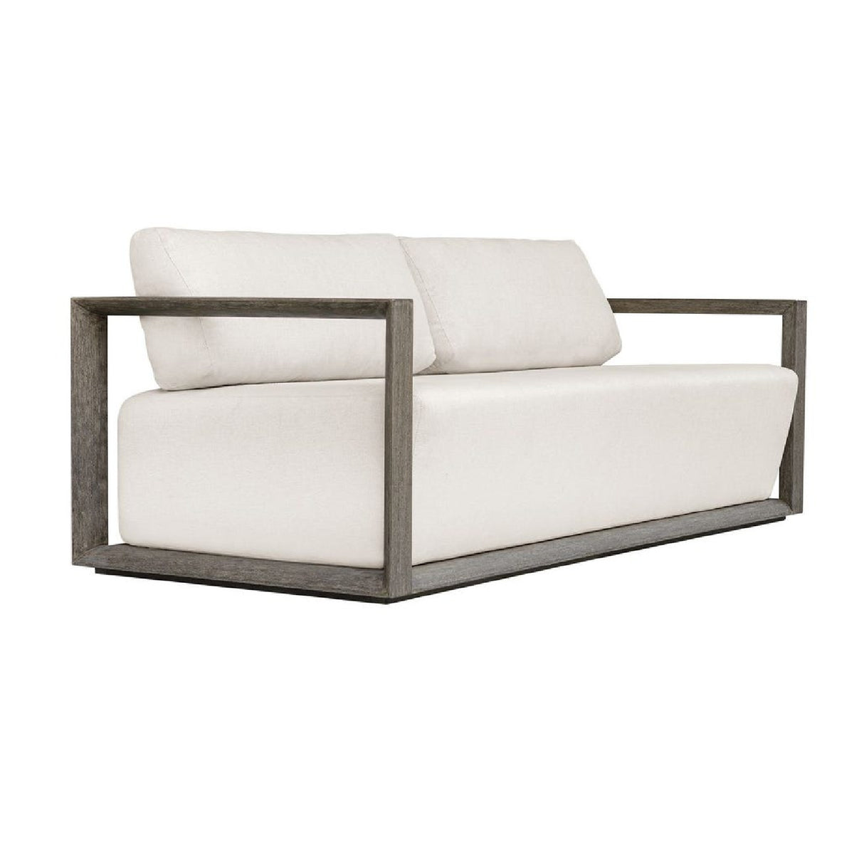   Modern European furniture - White Cushioned 3-Seater Outdoor Sofa - www.oroa.com | Oroa.com