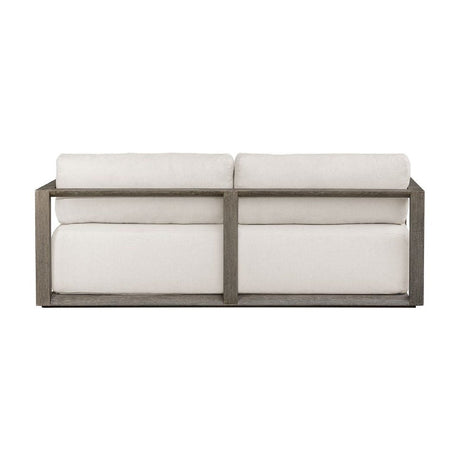 Modern European furniture - White Cushioned 3-Seater Outdoor Sofa - www.oroa.com