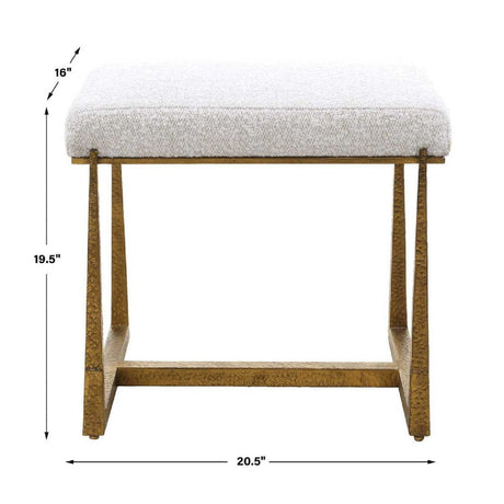 Iron Framed Bench S | Uttermost Midas