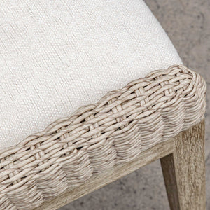   Beige Wicker Outdoor Dining Chair | Oroa.com