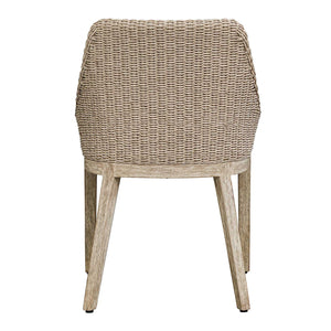   Beige Wicker Outdoor Dining Chair | Oroa.com