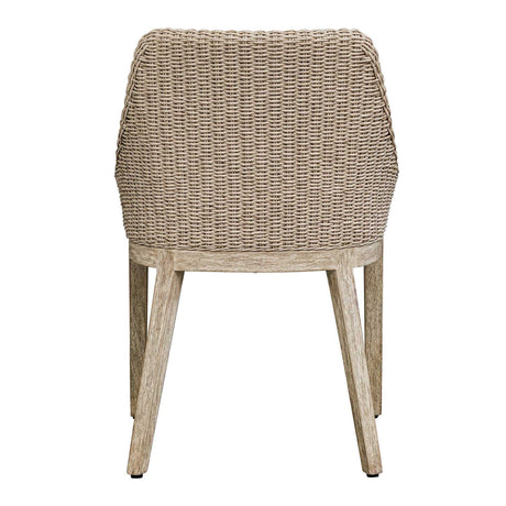 Modern European furniture - Beige Wicker Outdoor Dining Chair  - www.oroa.com