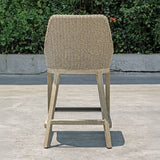 Modern European furniture - Beige Wicker Outdoor Counter Stool - www.oroa.com