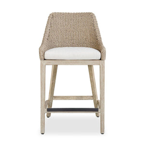   Beige Wicker Outdoor Counter Stool | Oroa.com