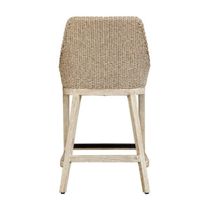   Beige Wicker Outdoor Counter Stool | Oroa.com