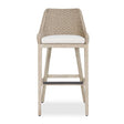 Modern European furniture - Cream Wicker Outdoor Bar Stool - www.oroa.com