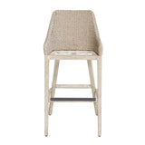 Modern European furniture - Cream Wicker Outdoor Bar Stool - www.oroa.com