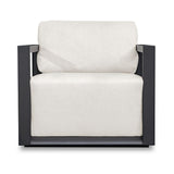 White Cushioned Outdoor Lounge Chair | Uttermost Remsen