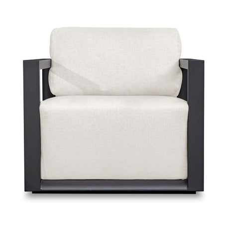 White Cushioned Outdoor Lounge Chair | Uttermost Remsen