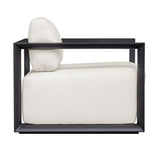 White Cushioned Outdoor Lounge Chair | Uttermost Remsen