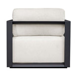 White Cushioned Outdoor Lounge Chair | Uttermost Remsen