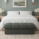 Modern European furniture - Block Tufted Bench - www.oroa.com