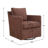 Upholstered Swivel/Glider Armchair | Uttermost Tisdell