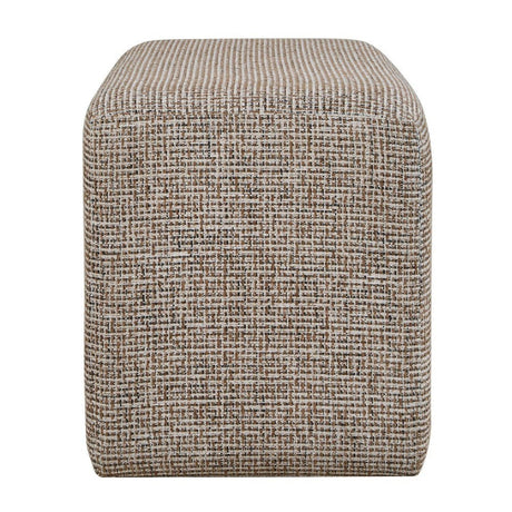 Modern European furniture - Cream Woven Rectangular Ottoman - www.oroa.com