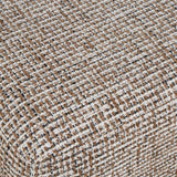 Modern European furniture - Cream Woven Rectangular Ottoman - www.oroa.com