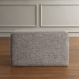 Modern European furniture - Cream Woven Rectangular Ottoman - www.oroa.com