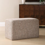 Modern European furniture - Cream Woven Rectangular Ottoman - www.oroa.com