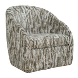 Modern European furniture - Slubbed Boucle Swivel Chair - www.oroa.com