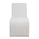 Modern European furniture - Boucle Arched Dining Chair - www.oroa.com