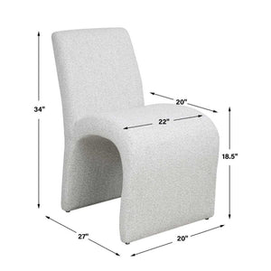   Boucle Arched Dining Chair | Oroa.com