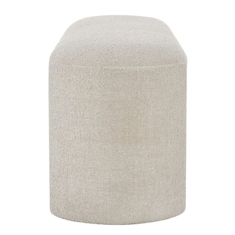 Modern European furniture - White Boucle Bench - www.oroa.com