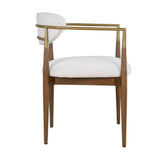 White Velvet Dining Chair | Uttermost Moxie