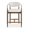 Modern European furniture - White Velvet Counter Stool - www.oroa.com