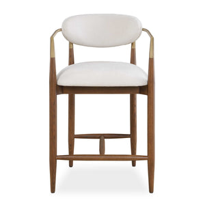   Modern European furniture - White Velvet Counter Stool - www.oroa.com | Oroa.com