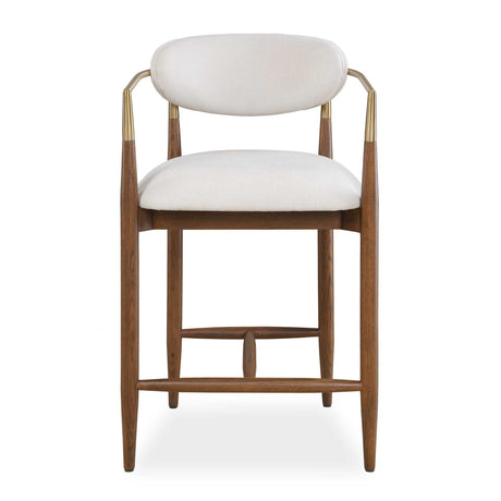   Modern European furniture - White Velvet Counter Stool - www.oroa.com | Oroa.com