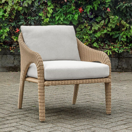 Modern European furniture - Natural Wicker Outdoor Lounge Chair - www.oroa.com
