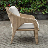 Modern European furniture - Natural Wicker Outdoor Lounge Chair - www.oroa.com