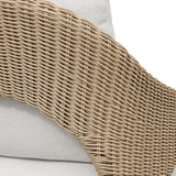 Modern European furniture - Natural Wicker Outdoor Lounge Chair - www.oroa.com