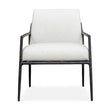 Modern European furniture - White Cushioned Outdoor Lounge Chair - www.oroa.com
