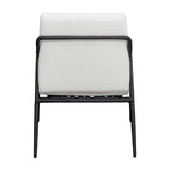 Modern European furniture - White Cushioned Outdoor Lounge Chair - www.oroa.com