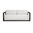 Modern European furniture - White Cushioned 3-Seater Outdoor Sofa - www.oroa.com