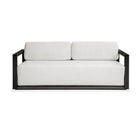 Modern European furniture - White Cushioned 3-Seater Outdoor Sofa - www.oroa.com