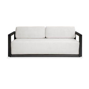 Modern European furniture - White Cushioned 3-Seater Outdoor Sofa - www.oroa.com