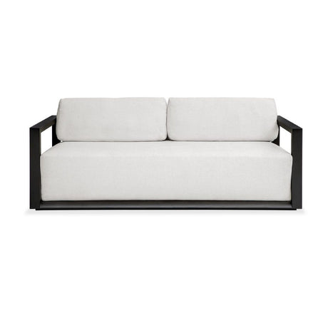   Modern European furniture - White Cushioned 3-Seater Outdoor Sofa - www.oroa.com | Oroa.com