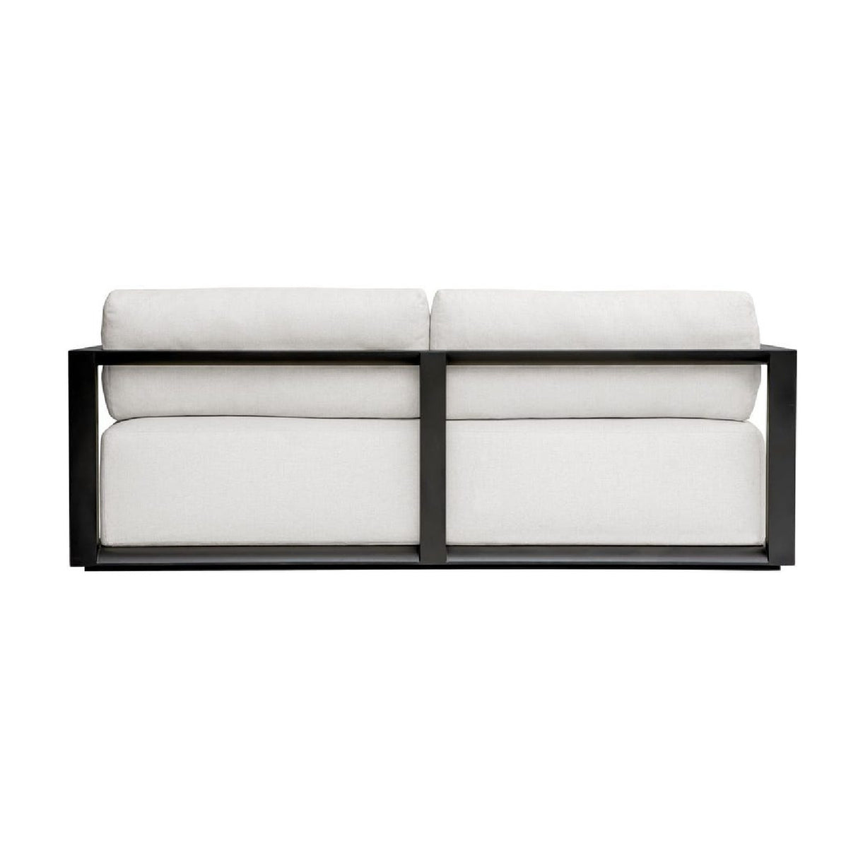   Modern European furniture - White Cushioned 3-Seater Outdoor Sofa - www.oroa.com | Oroa.com