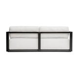 Modern European furniture - White Cushioned 3-Seater Outdoor Sofa - www.oroa.com