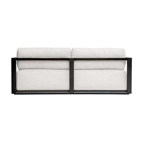 Modern European furniture - White Cushioned 3-Seater Outdoor Sofa - www.oroa.com