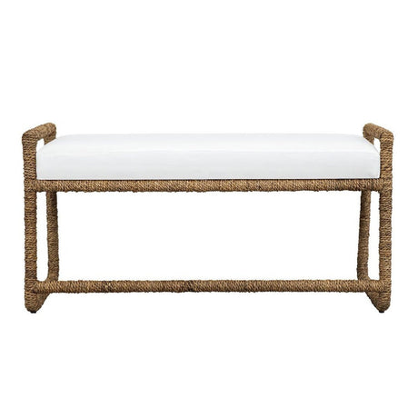 Modern European furniture - Banana Fiber Wrapped Bench - www.oroa.com